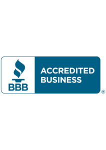 Better Business Bureau Badge 2026 Better Business Bureau Badge in dark blue and grey with torch logo